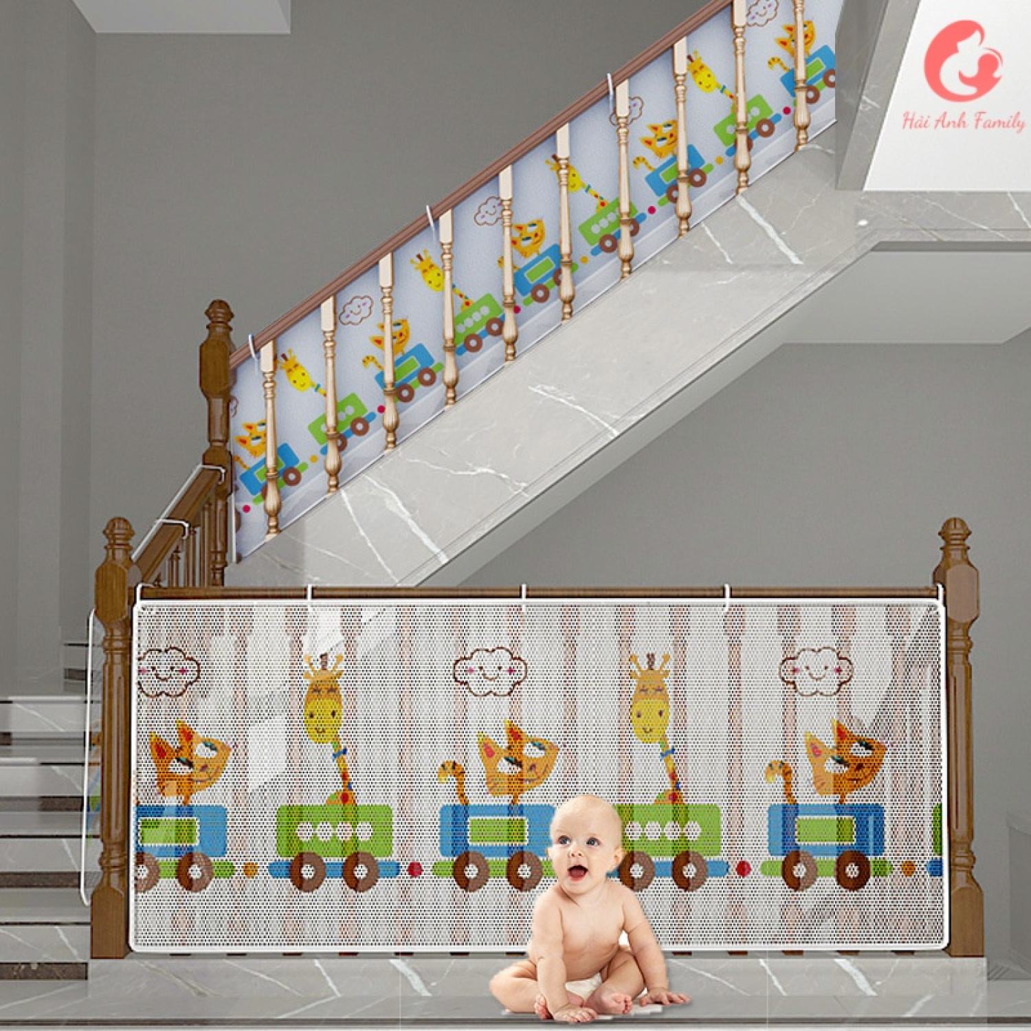 Lưới chắn cầu thang ban công an toàn cho bé
