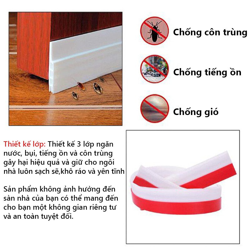 Gioăng dán chân cửa, dán khe cửa cách âm - AZ Store