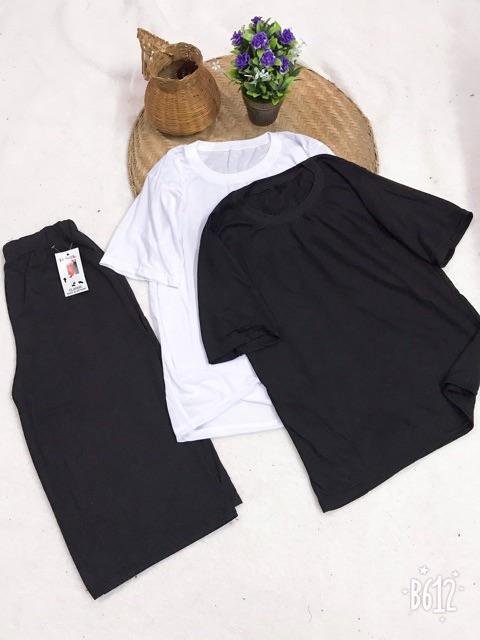 Sét áo trơn +quần thụng B&L