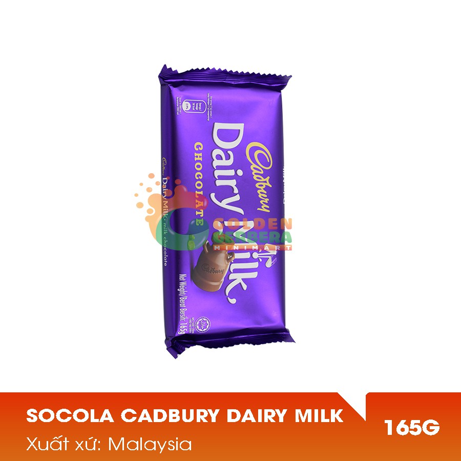 Socola Cadbury Dairy Milk 165G