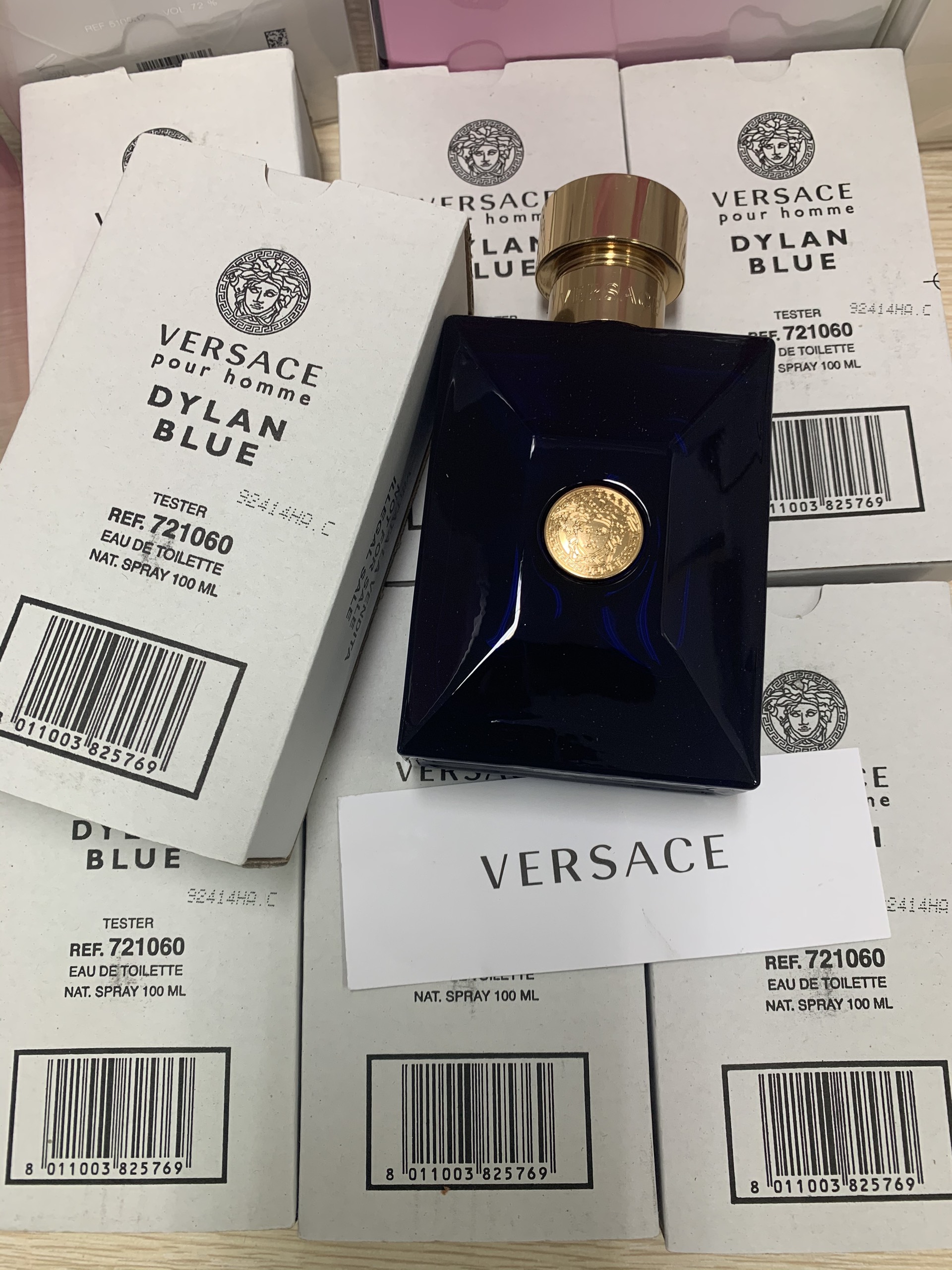 Nước Hoa Tester Versace Dylan Blue Pour Homme 100ml (hộp Carton)
