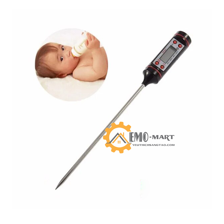 [FreeshipMAX] Que đo nhiệt độ hiển thị màn hình điện tử