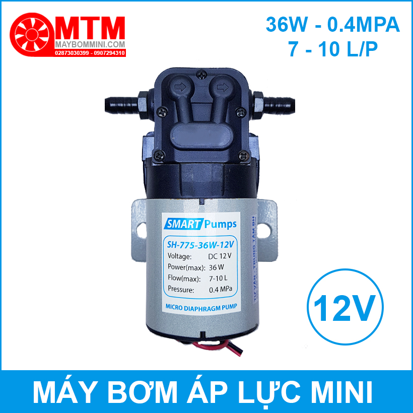 Máy bơm mini áp lực 12v 36w sh-775