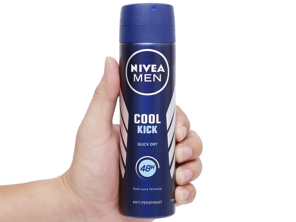 Xịt ngăn mùi Nivea Men Cool Kick mát lạnh 150ml