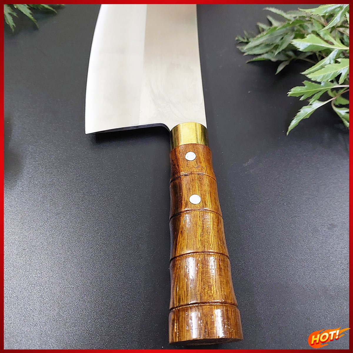 Dao chặt xương chặt gà vịt thép trắng và thép nhíp cao cấp