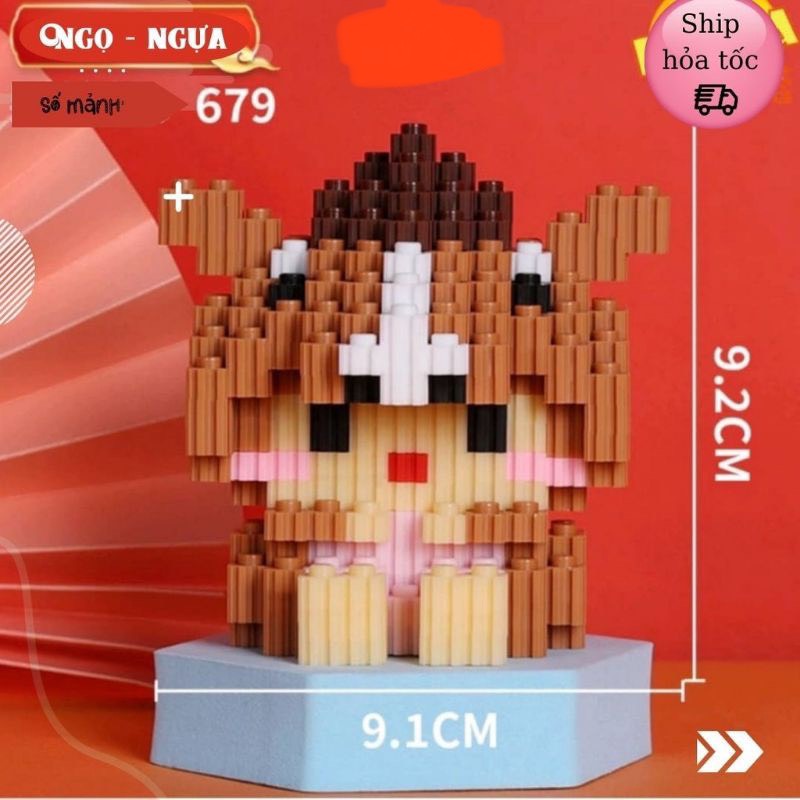 [Hoàn tiền 10%]Đồ chơi Lắp ráp Mô hình lắp ráp 3D mini 12 con giáp