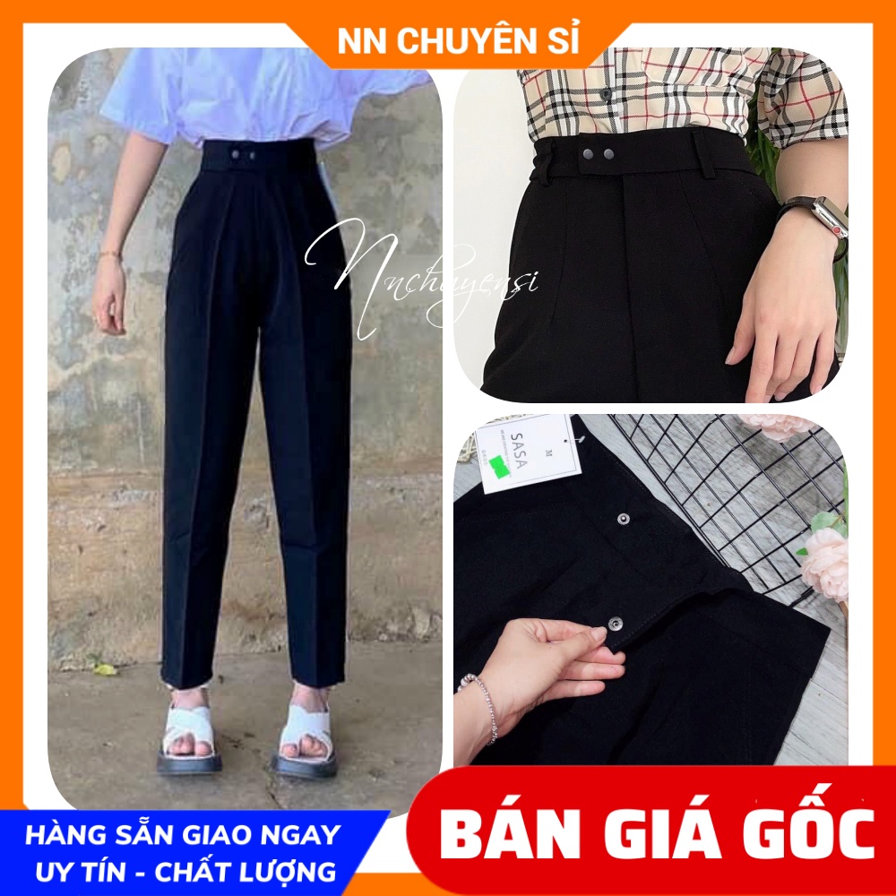 Quần tây công sở nữ chất vải mềm mịn phom chuẩn đẹp lưng phối nút bấm dễ thương 🛑 Quần tây nữ 🛑 Quần dài 🛑 Quần công sở LT08 LT06