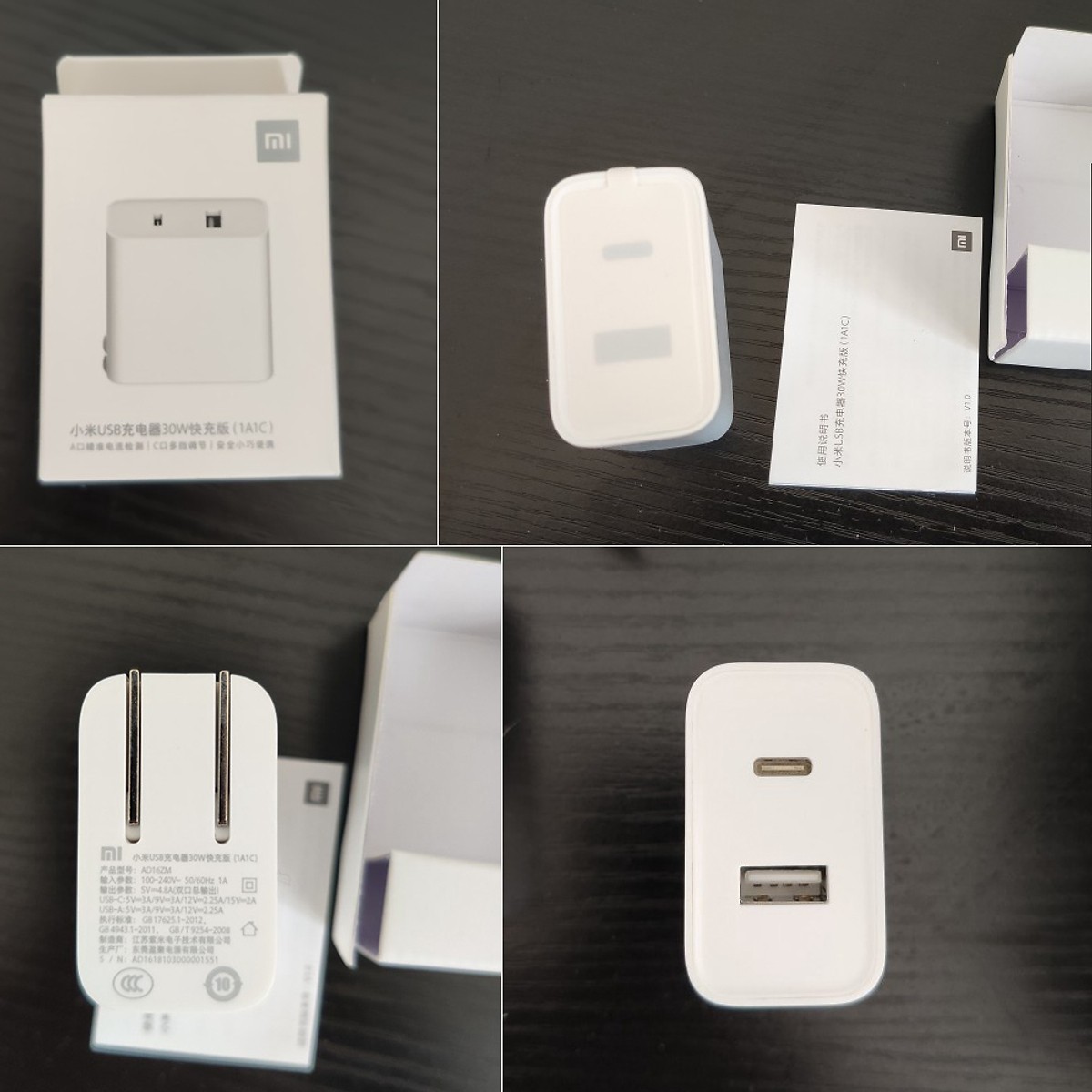 Cốc sạc nhanh type C Xiaomi 30W(1 USB+1 PD Type C)