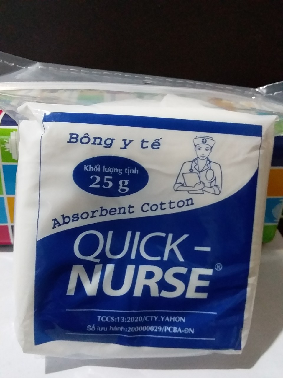 Combo 4 gói bông gòn y tế QUICK NURSE  (gói 25g)