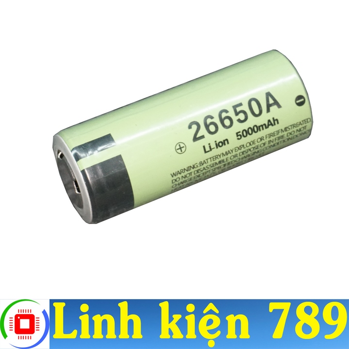 Pin lithium 26650 5000mAh chính hãng - Linh Kiện 789