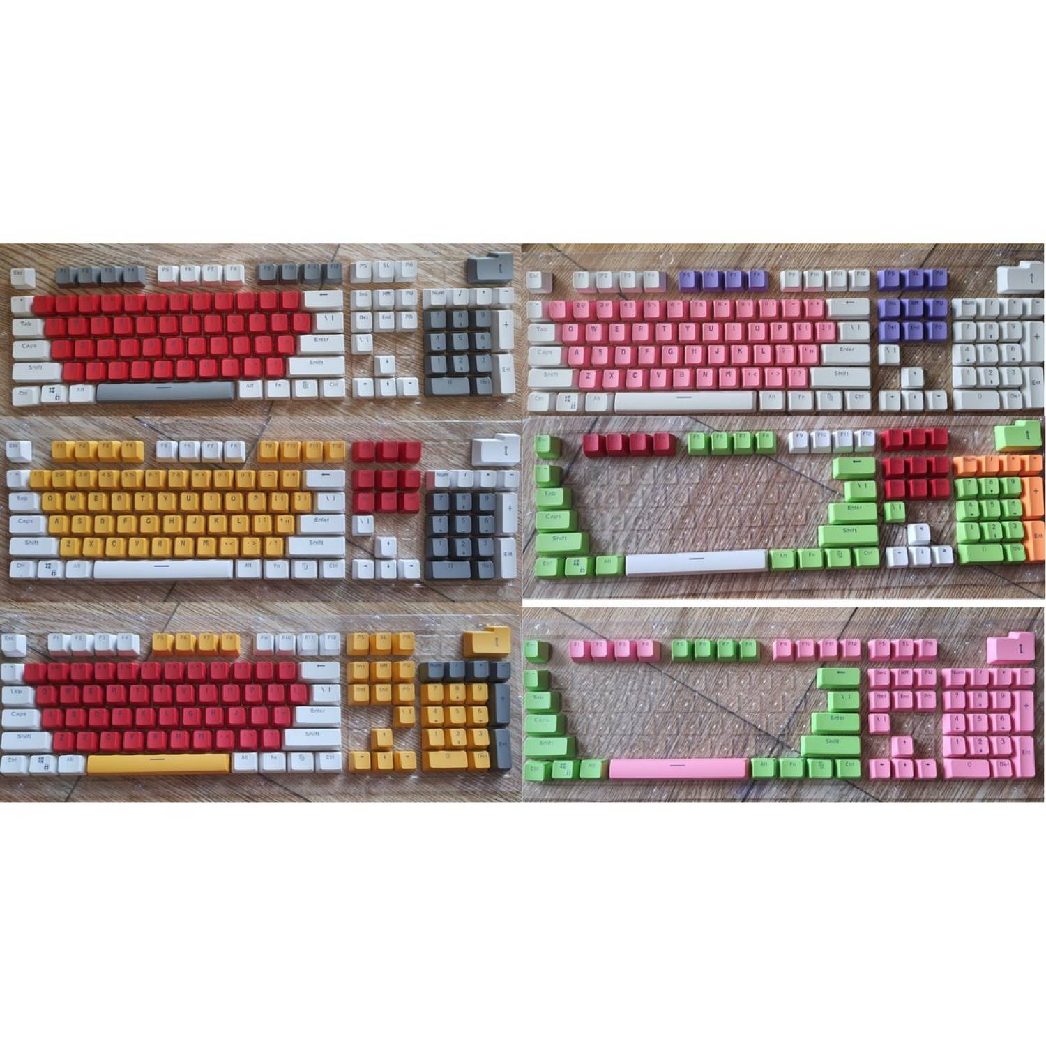 Bảng giá Keycap PBT xuyên led mix màu - bộ nút bàn phím cơ mix sẵn Phong Vũ