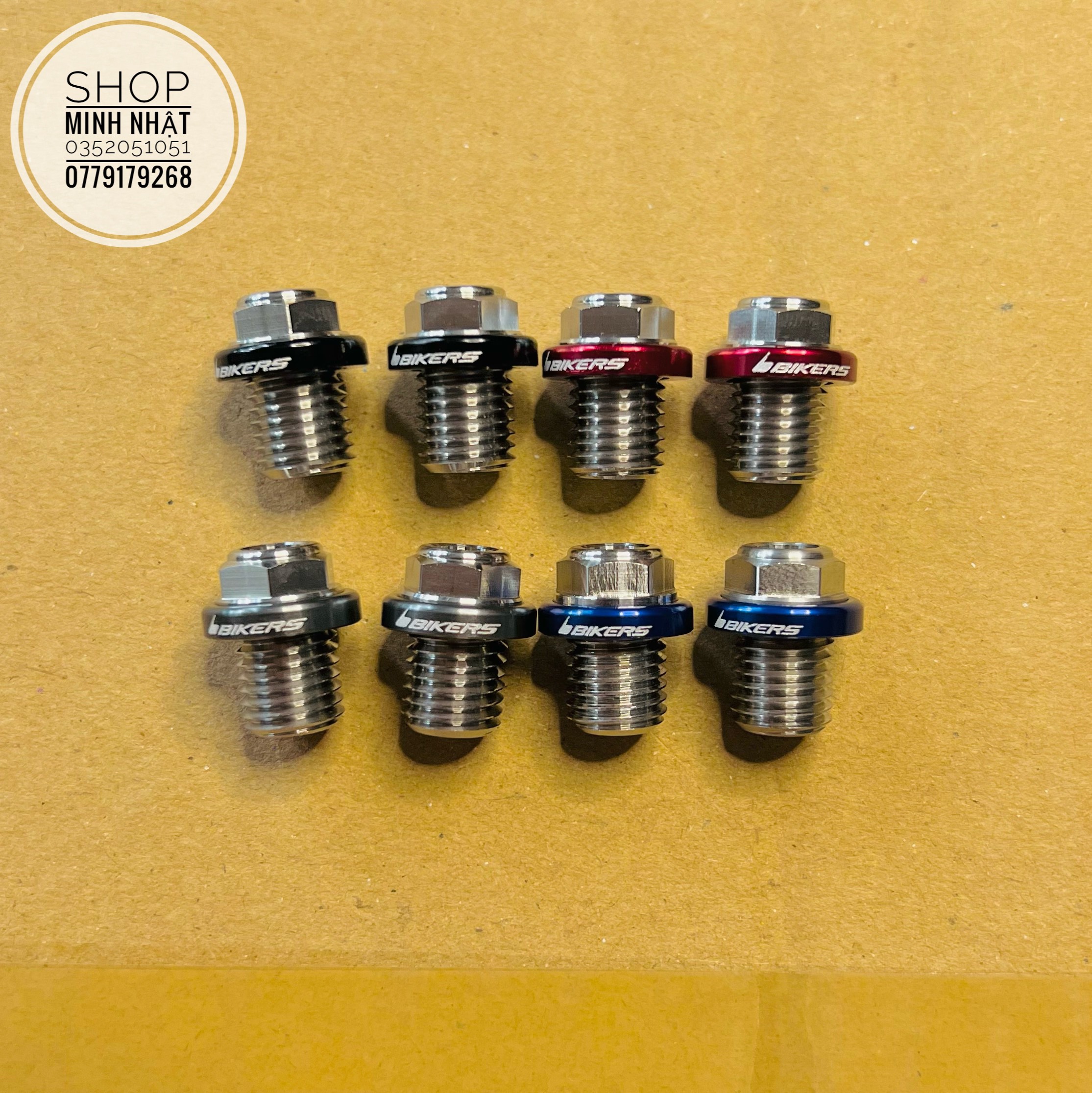 Ốc bít ren chân kính Bikers (M10x1.25) răng thuận
