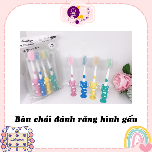 Combo 4 bàn chải đánh răng moony Star cho bé xuất Nhật