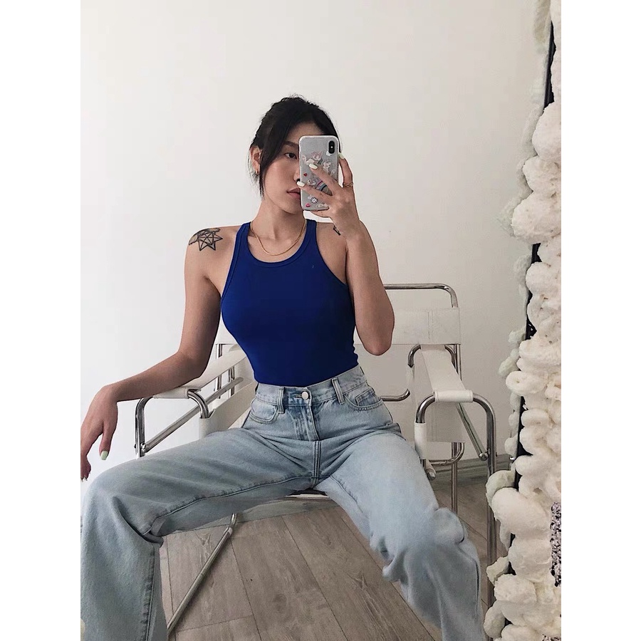 Áo Ba Lỗ Dây Nhỏ Dáng Dài - Tharo Clothing -