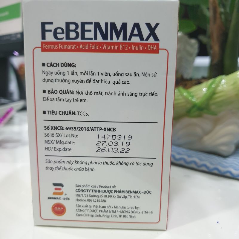 FeBenmax - bổ sung sắt