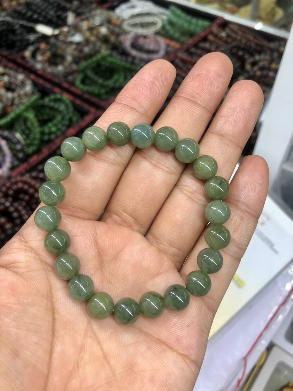 Vòng đeo tay, lắc tay phong thủy đá ngọc Jade