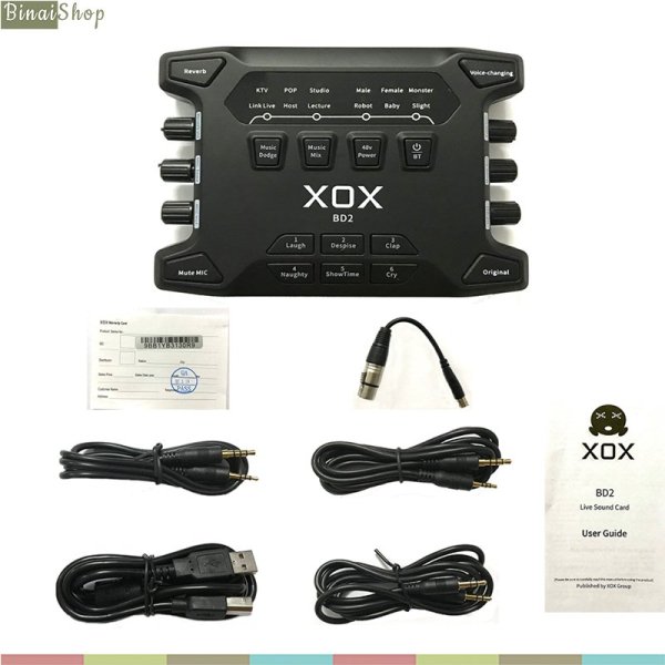 Bảng giá XOX BD2 - Sound Card Bluetooth, 48V Hát Karaoke Online, Livestream, Podcast Và Phòng Thu Phong Vũ
