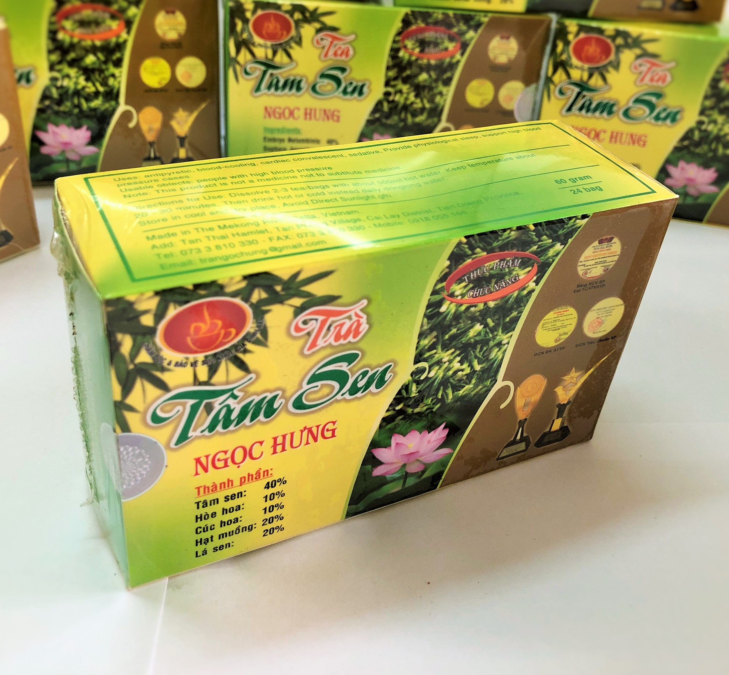 COMBO 2 HỘP TRÀ TÂM SEN NGỌC HƯNG - 100K