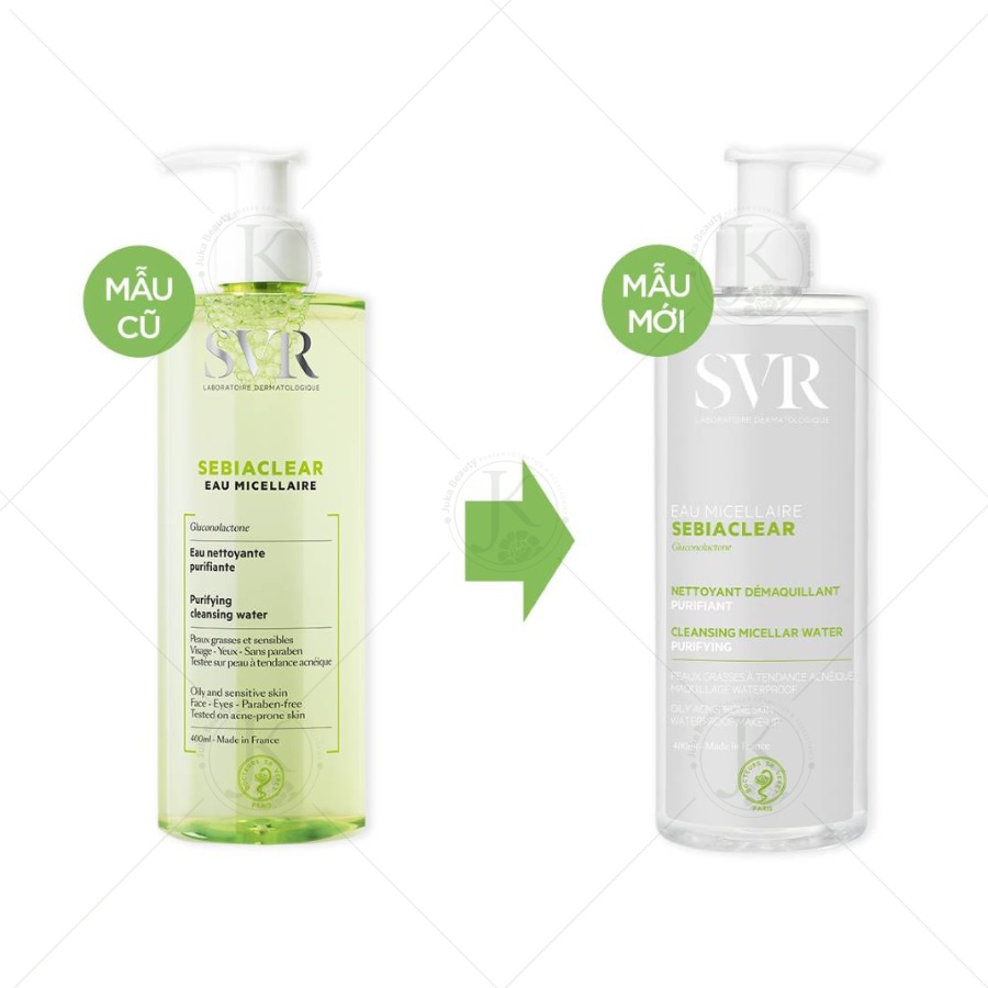 Nước tẩy trang làm sạch da SVR sebiaclear eau micellaire 400ml