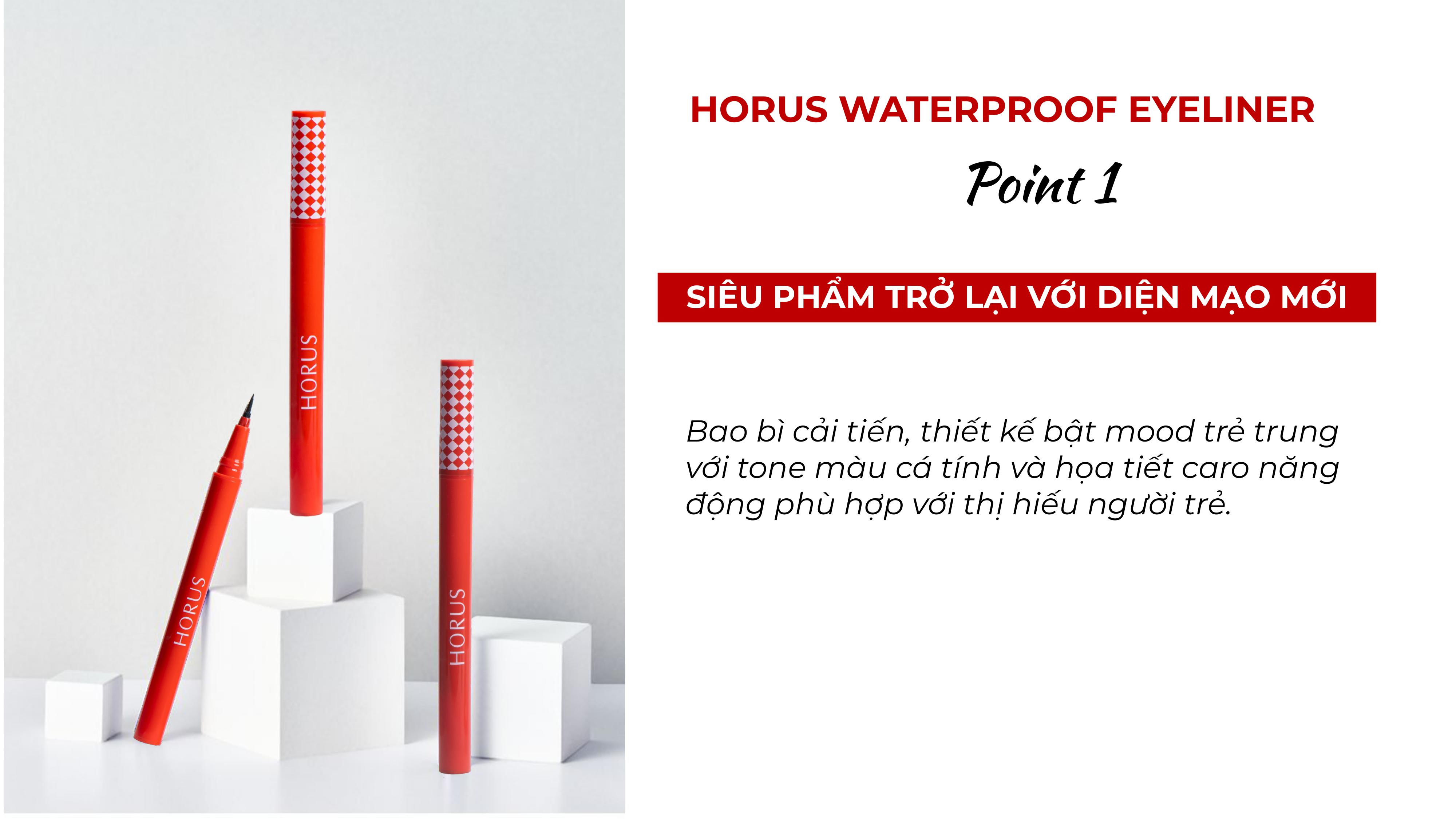 Bút Kẻ Mắt Horus Water Proof Eyeliner 1g
