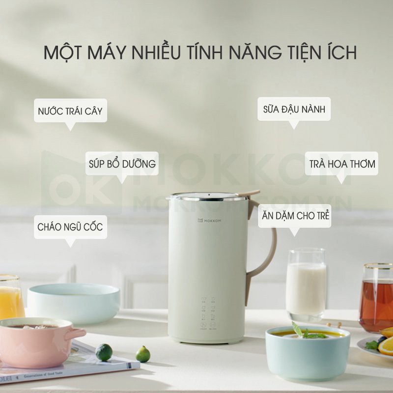 Máy Làm Sữa Hạt Mokkom 600Ml