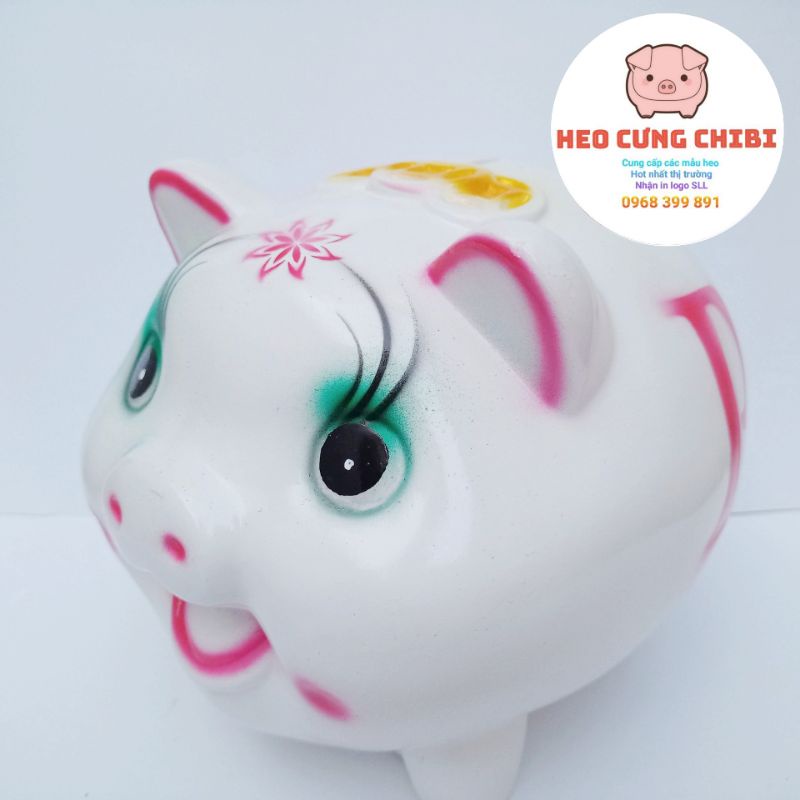 [Xưởng SX] Lợn đất - Heo đất tiết kiệm truyền thống size To - lợn cười