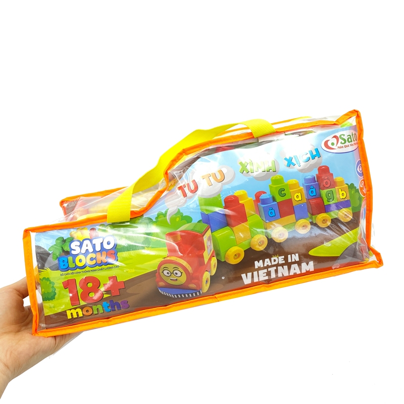 Đồ Chơi Lắp Ráp Sato 066 - Tu Tu Xình Xịch (60 Mảnh Ghép)