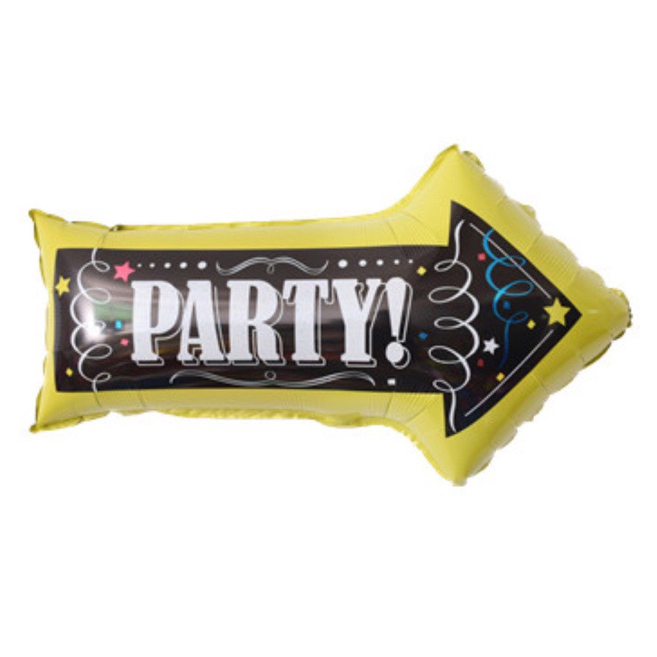 Bong bóng hình kiếng hình mũi tên party tráng nhôm trang trí tiệc - Diệp Linh