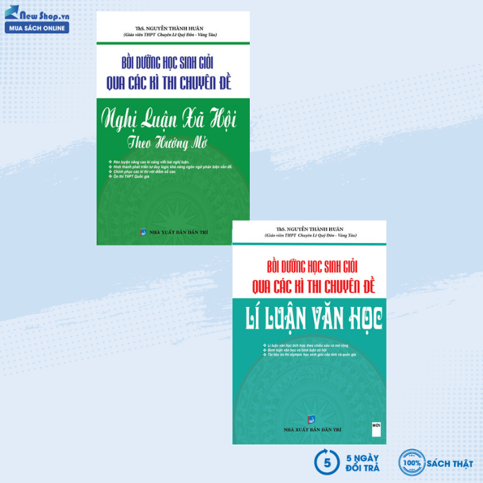 Sách - combo bồi dưỡng học sinh giỏi qua các kì thi theo các chuyên đề nghị luận xã hội và lí luận văn học - newshop