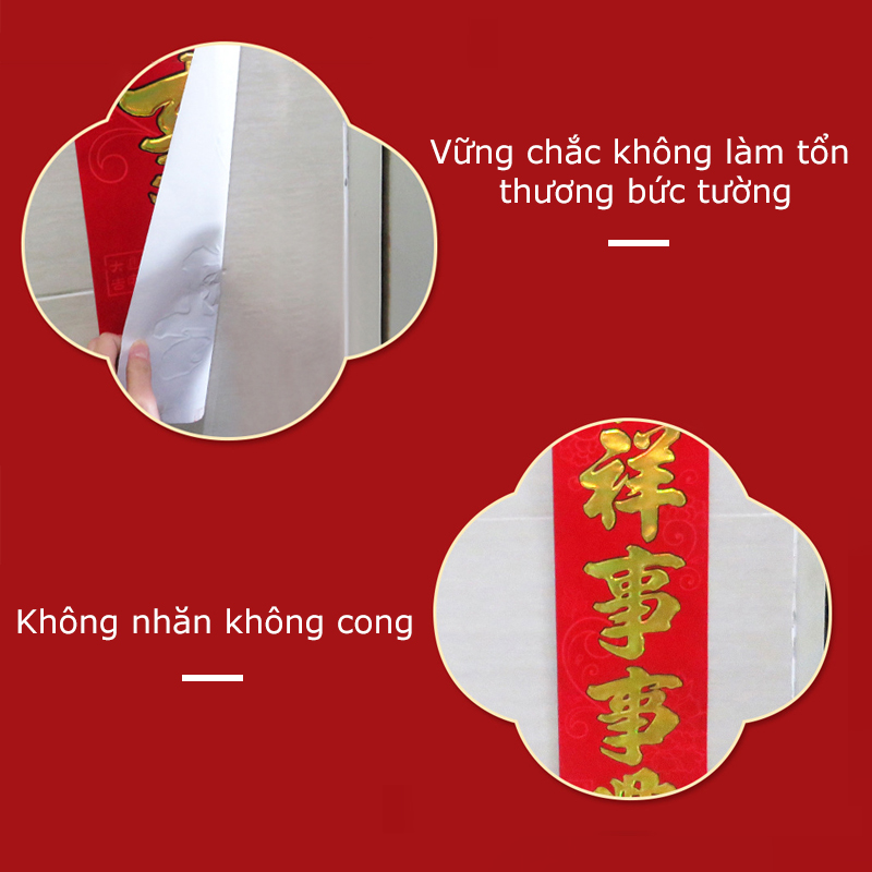 Box of 60 transparent double-sided stickers