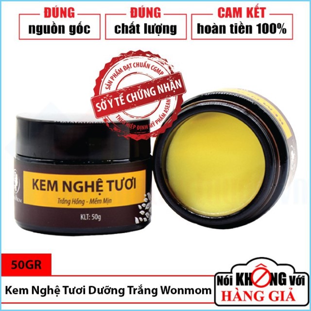 (FREESHIP ĐẾN 50k) Chăm Sóc Da Mẹ Bầu Kem Nghệ Tươi Dưỡng Trắng Da Cho Mẹ Bầu Và Sau Sinh 50gr - Wonmom (Việt Nam) NAM0