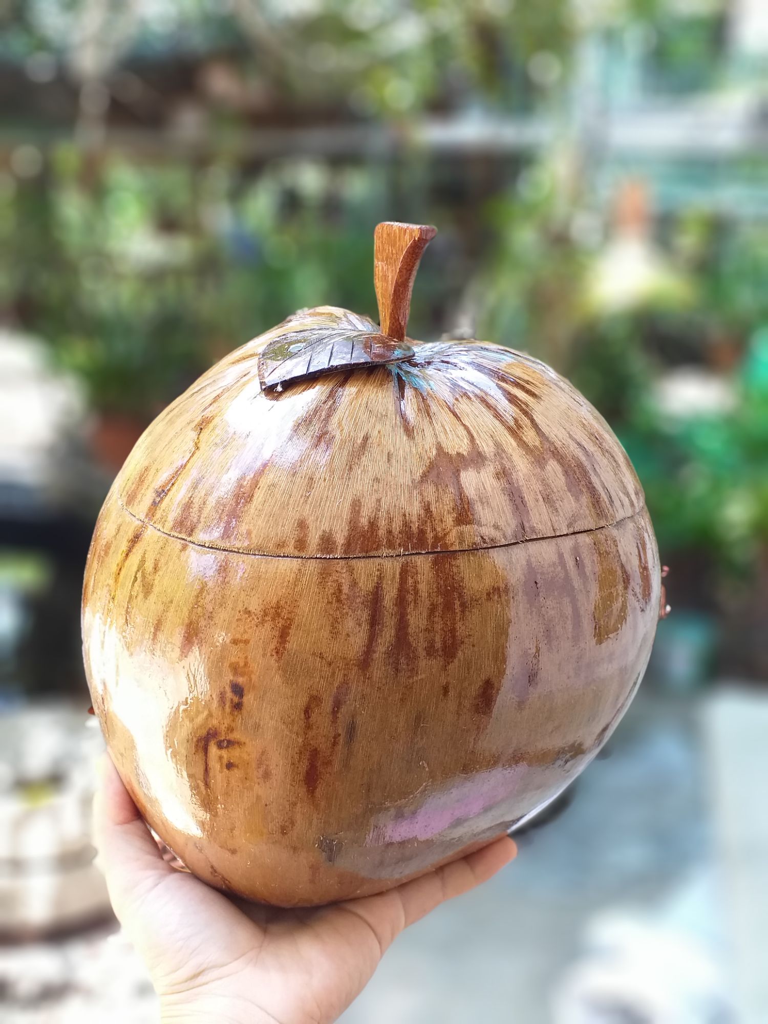 Quả dừa giữ nhiệt bình trà