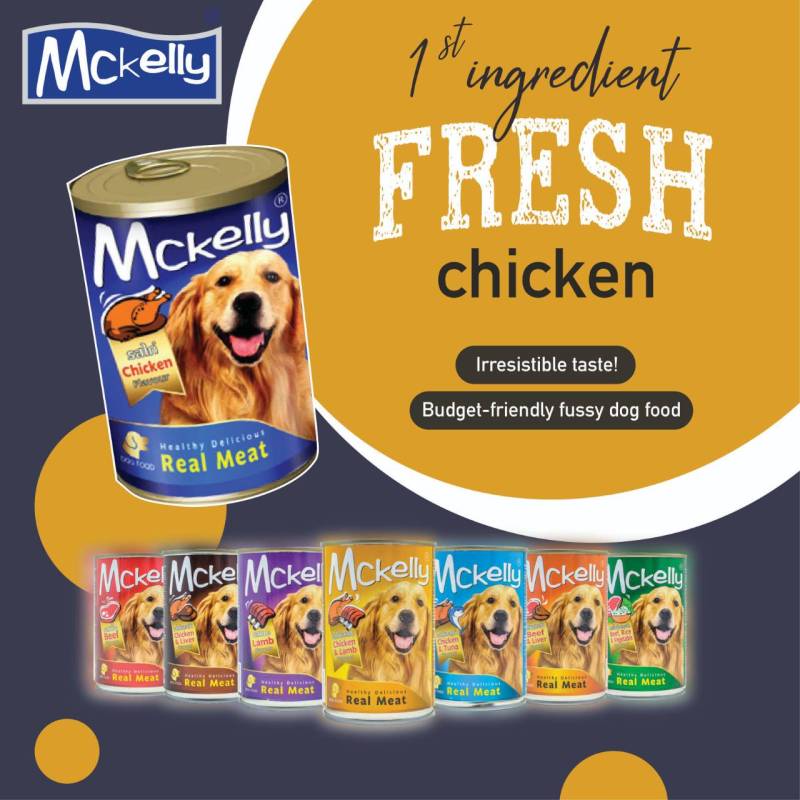 PATE / THỨC ĂN ƯỚT CHO CHÓ ĐỦ VỊ LON 400G - MCKELLY CAN DOG - THÁI LAN