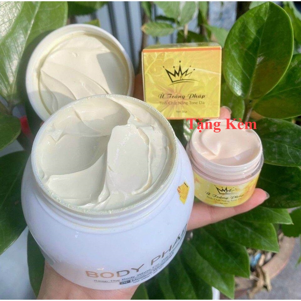 Kem dưỡng trắng body cao cấp pháp cosmetic 250g tặng kèm kích trắng pháp