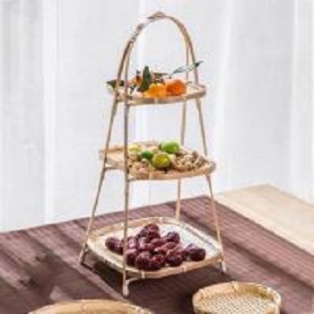 Mẹt tre tầng hình vuông loại 3 tầng