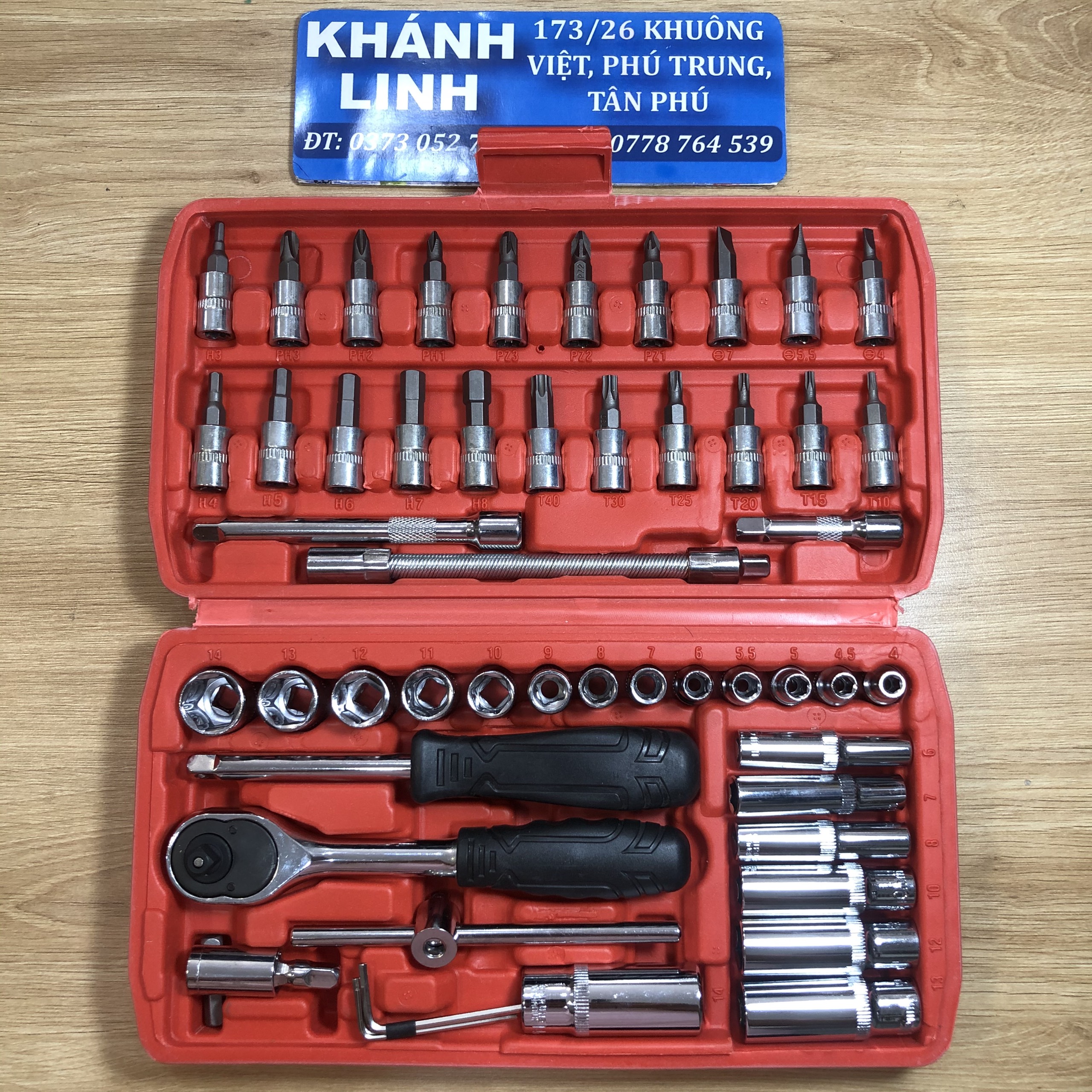 Bộ dụng cụ sửa chữa tự động đa năng - Bộ 46 món và bộ 53 món