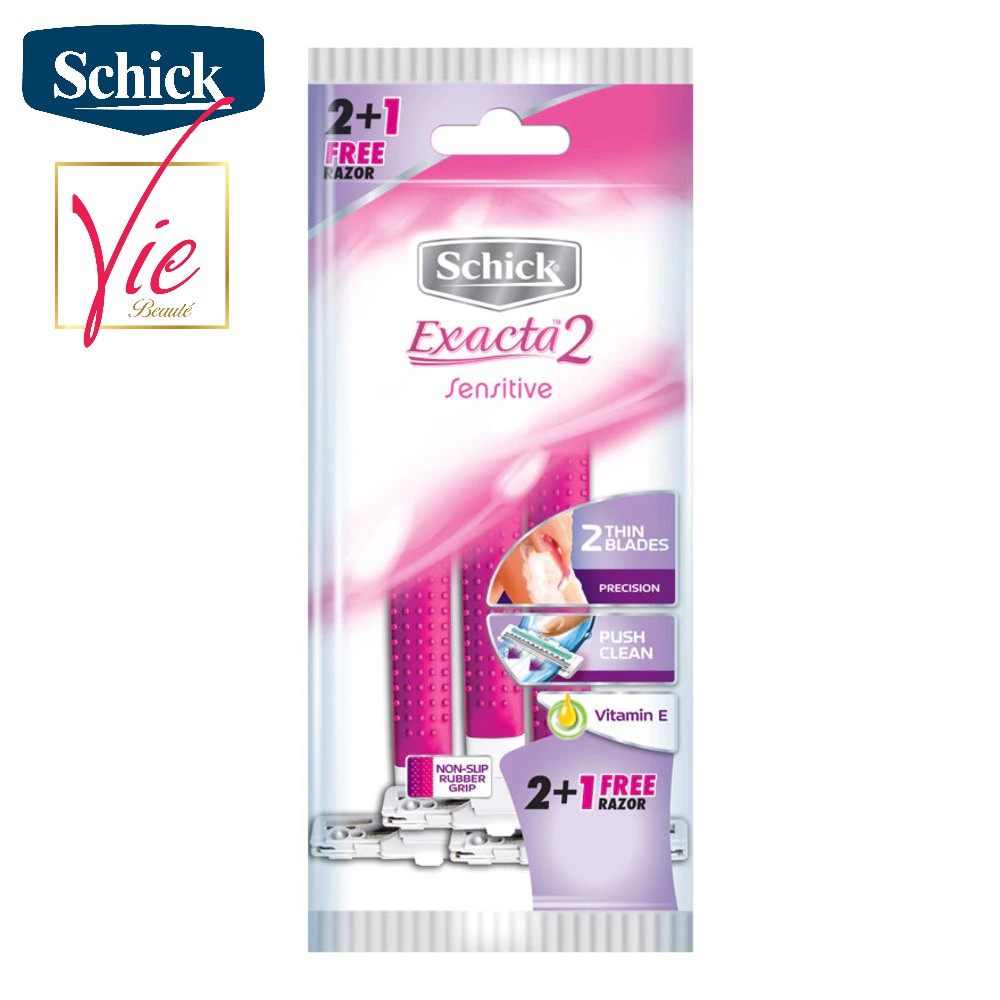 Dao cạo schick exacta2 sensitive - dao cạo cho nữ schick combo 03 cái