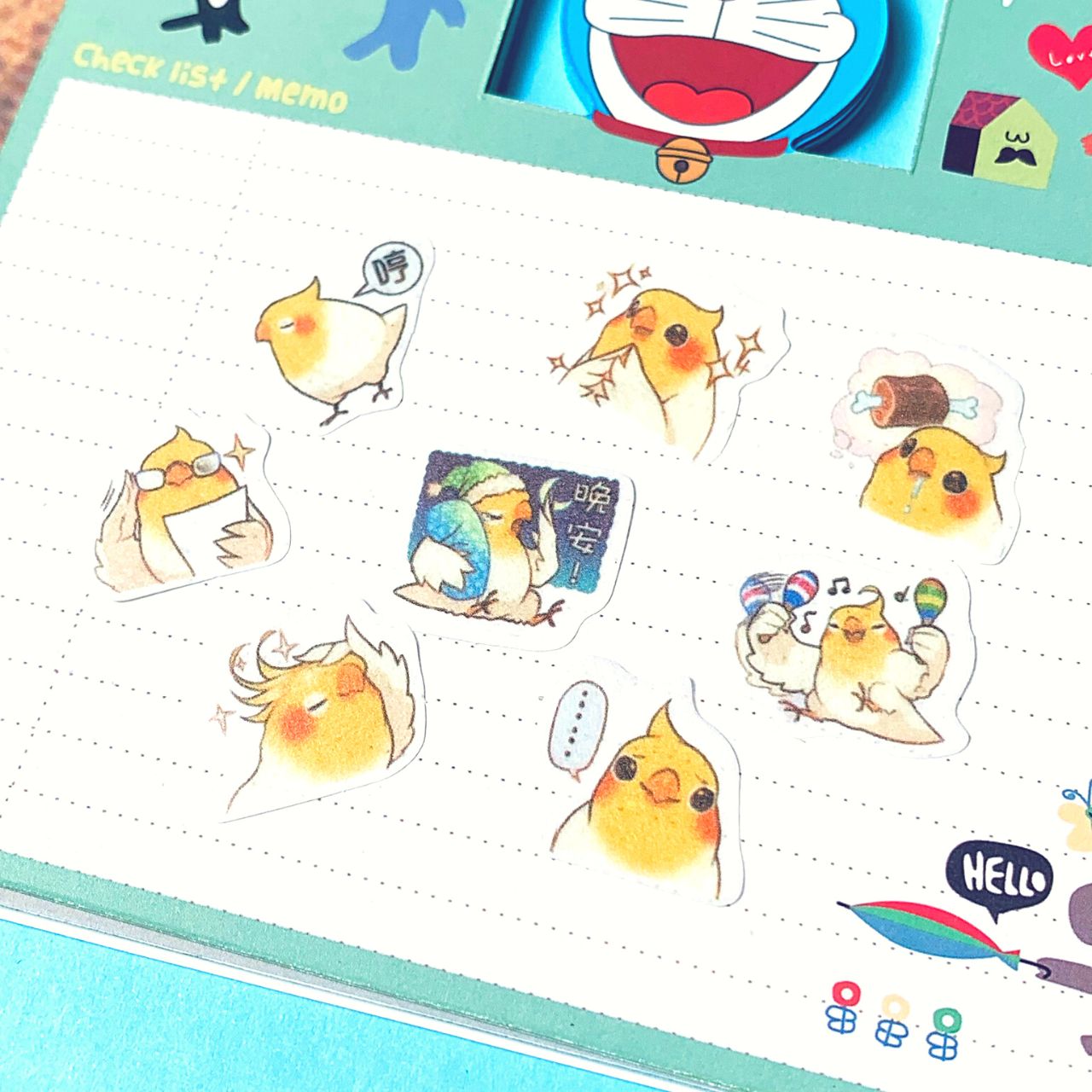 [HCM]Bộ 32 Sticker Hình Dán Mini Con Gà