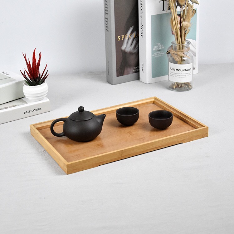 [HCM]Khay tre ( khay trà khay đựng thức ăn  khay ly chén)