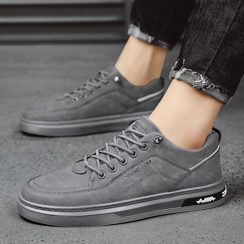 Giày Sneaker Nam, Giày Da Nam Thấp Cổ Da Lộn HOT TREND