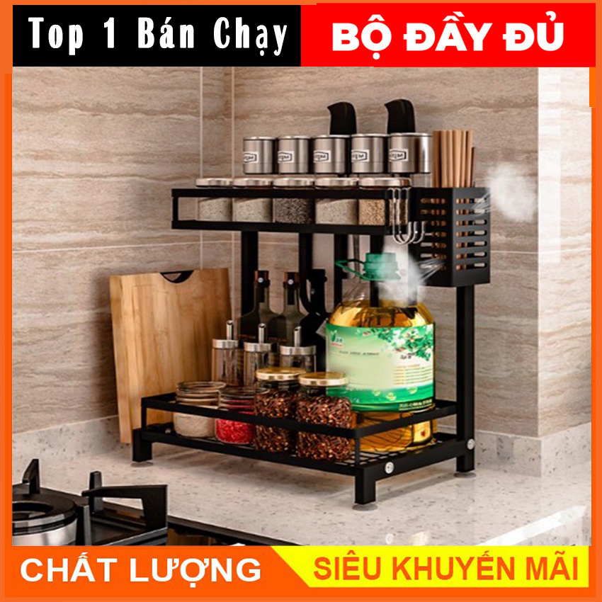 Kệ để gia vị 2 tầng