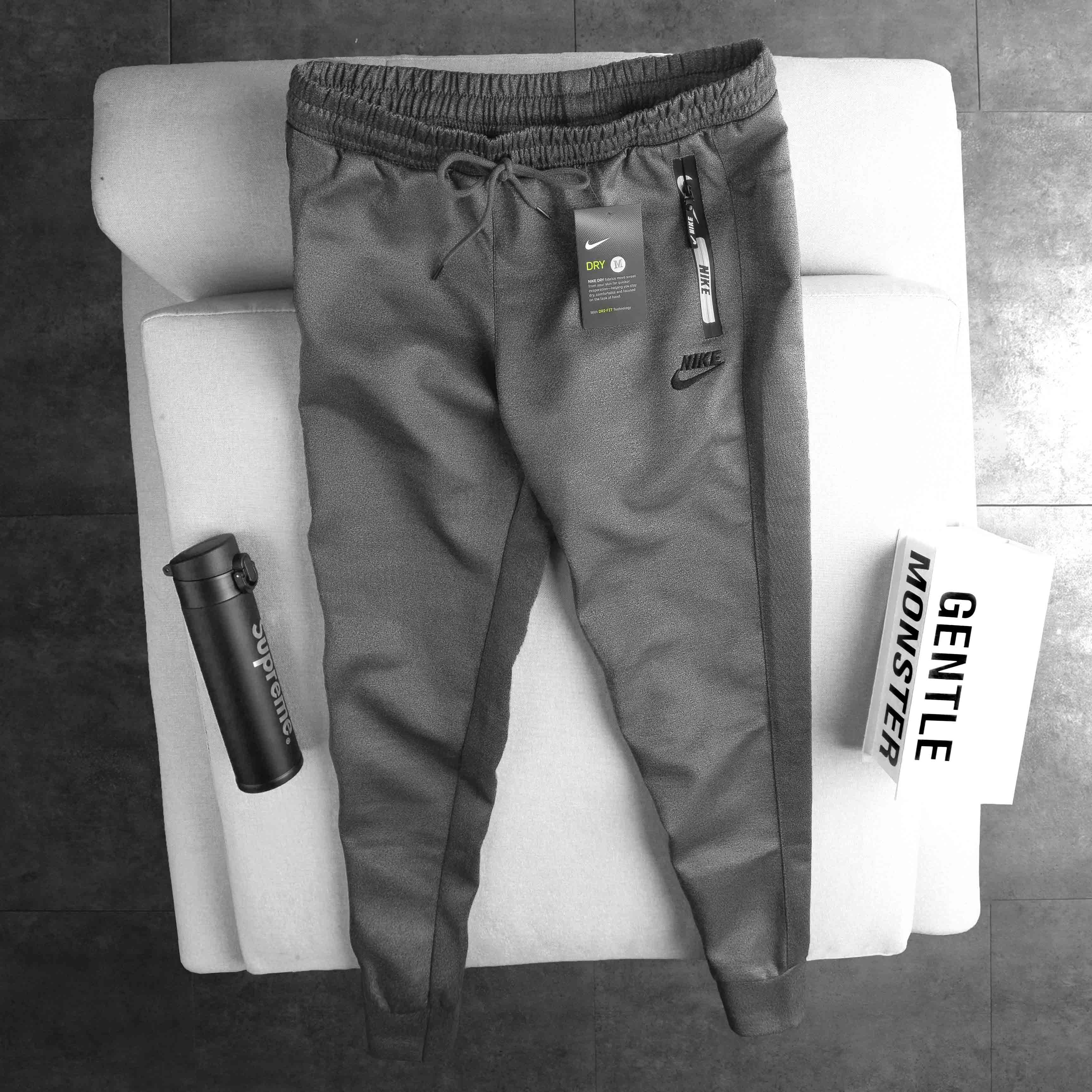 Quần jogger thể thao nam ống bo chất thun poly cao cấp