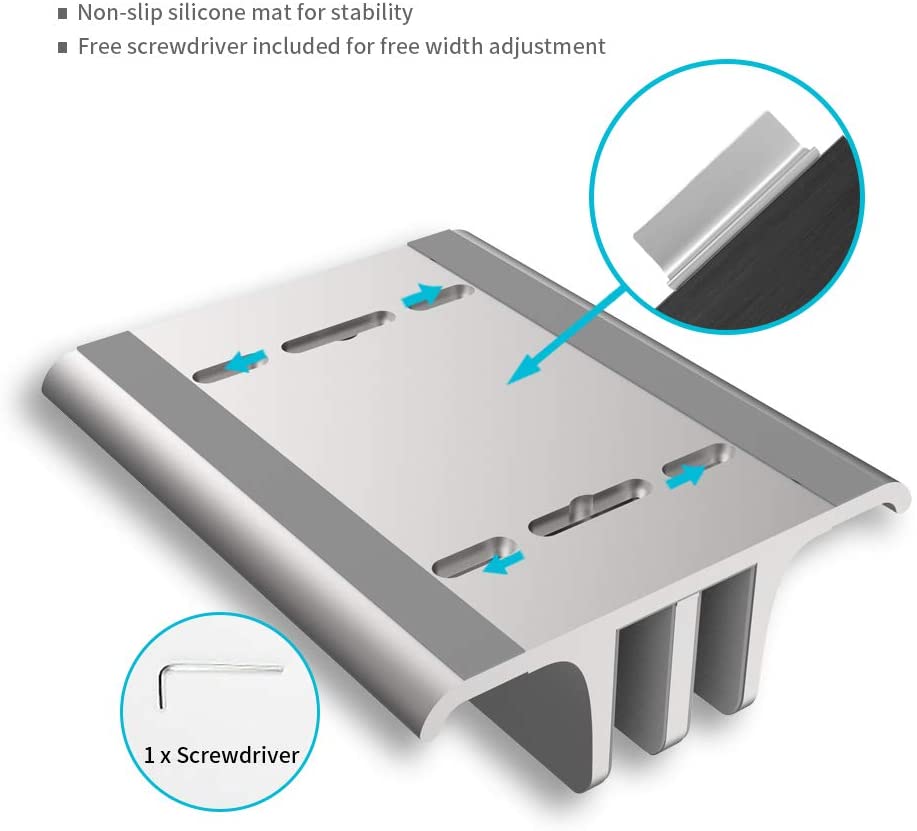 IT Smart - Giá giữ Macbook Dual Office Aluminum