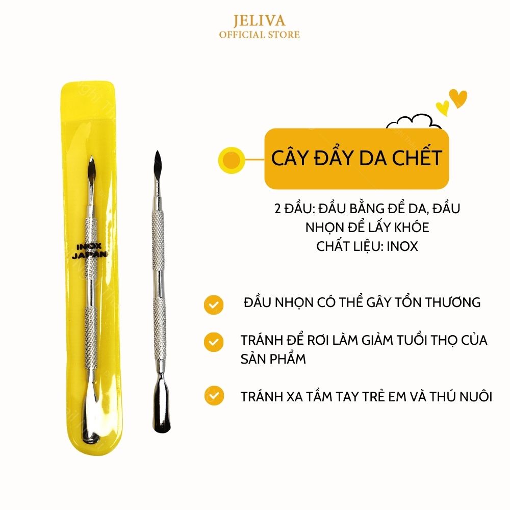 Cây đẩy da chết nail JELIVA