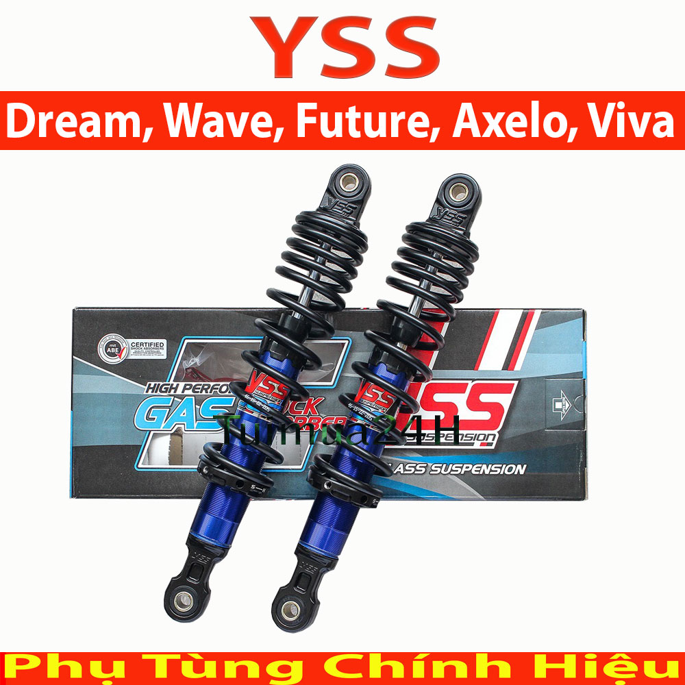 Phuộc YSS xe Dream, Wave, Future, Axelo, Viva, RS, Future125 Thái Lan ( Màu Vàng Nice U Box )