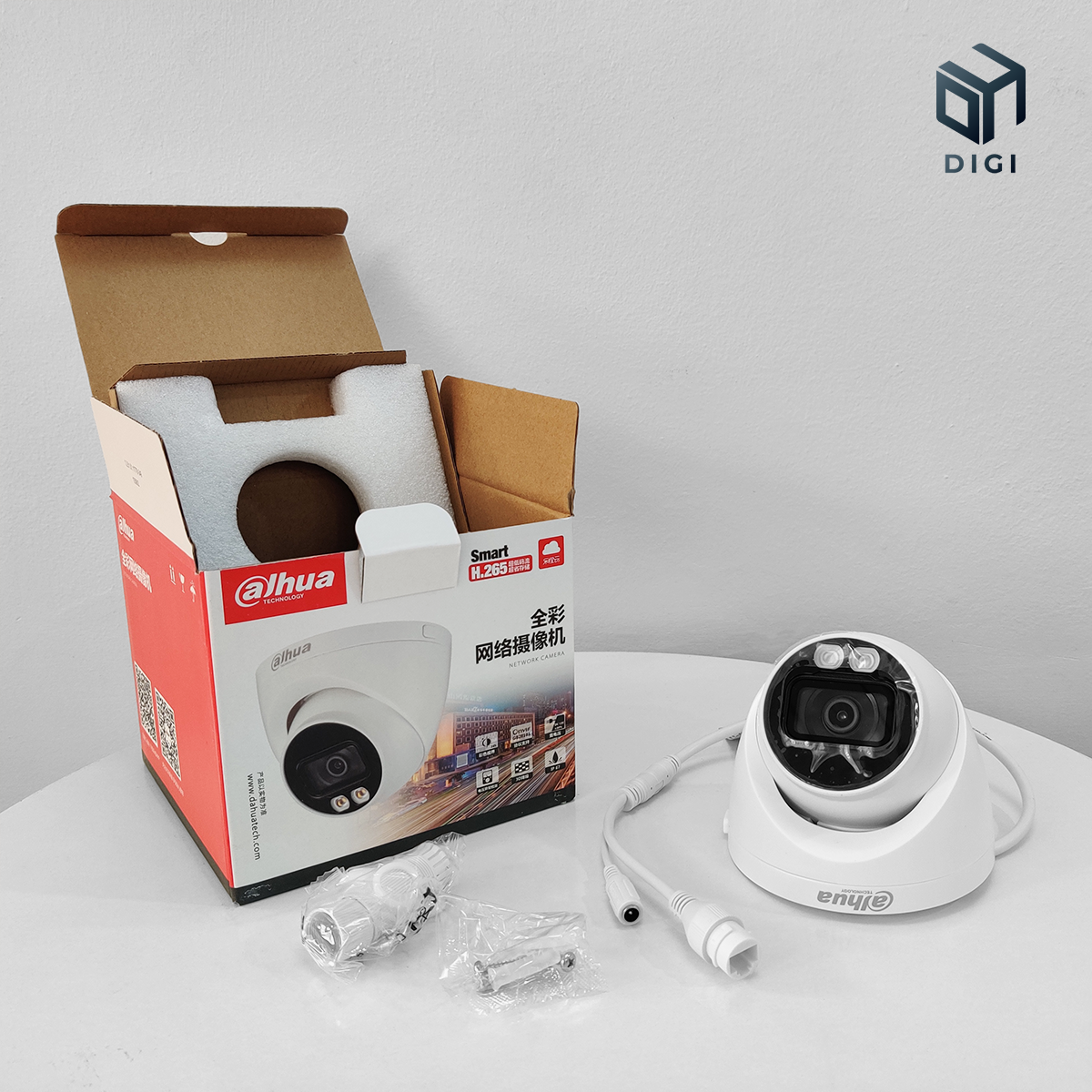 Camera IP 4MP Dahua HDW 2433T-A-LED (PoE ▪ Màu Sắc Ban Đêm)