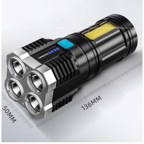 ĐÈN PIN 4 LED L19 - SẠC PIN USB