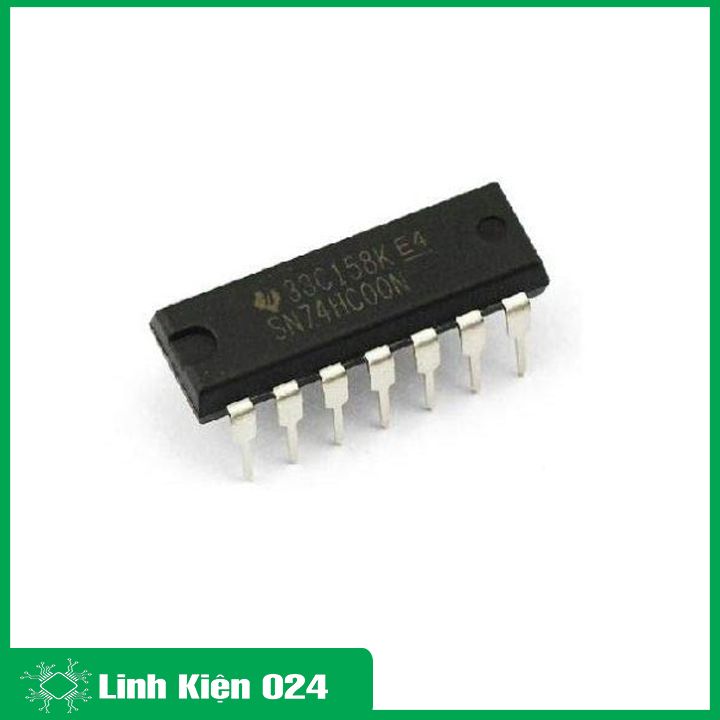 IC 74HC00 DIP14 cung cấp bốn cổng NAND