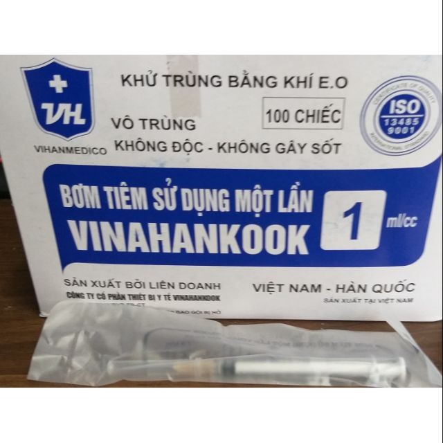 Bơm tiêm Vinahankook 1cc