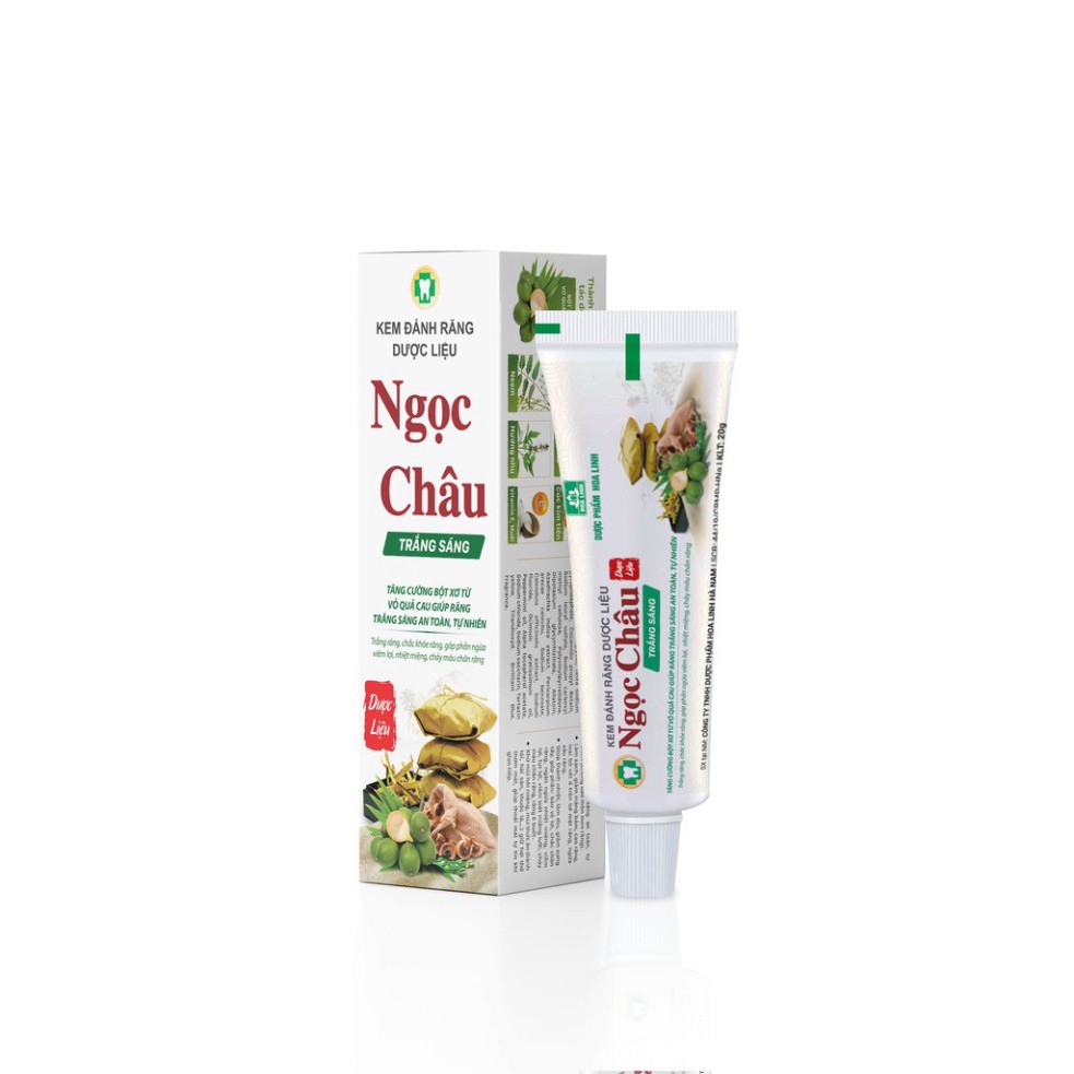 Kem đánh răng  Ngọc Châu trắng sáng  20g